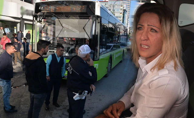Yol verme kavgasında bu kez kadınlar otobüs şoförünü dövdü!