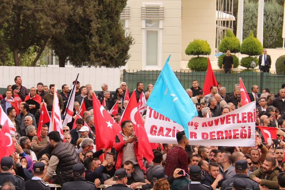 Erdoğan Bursa'da tepki göstermişti, Kıbrıs'ta protesto edildi
