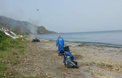 Ketendere sahilinde Büyükşehir temizliği