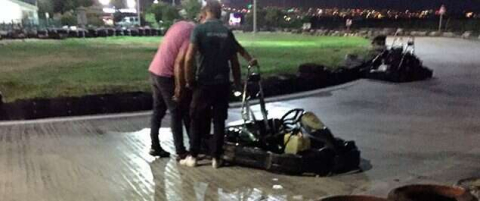 Go-kart pistinde feci olay!