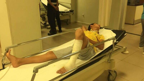 İnegöl'de dehşet! Çocuğun üzerine yanan tiner attılar