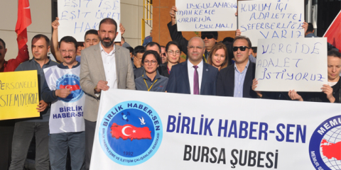 Bursa'da postacılar isyanda
