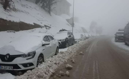 Uludağ’a mart karı yağdı