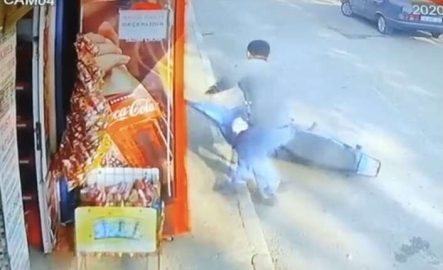 Bursa'da ilginç kazalar kameralara yansıdı