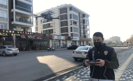 Bursa'da kısıtlamayı delenlere drone ile takip