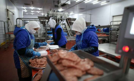 400 kadın kasap her gün 150 ton et işliyor