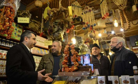 Başkan Yılmaz’dan esnafa ziyaret