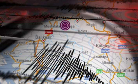 Bursa'da 4.3 büyüklüğünde deprem