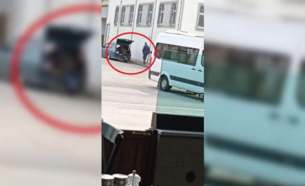 Bursa’da şoke eden görüntüler.. Özel araçla dilenci servisi