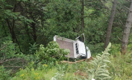 Bursa’da kamyonet şarampole yuvarlandı: 1 yaralı