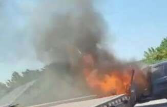 Bursa’da otomobil alev topuna döndü