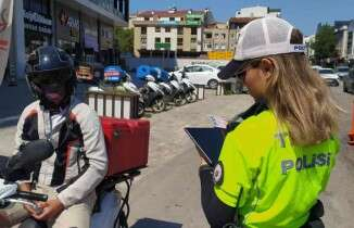 Bursa’da motosiklet sürücülerine sıkı denetim