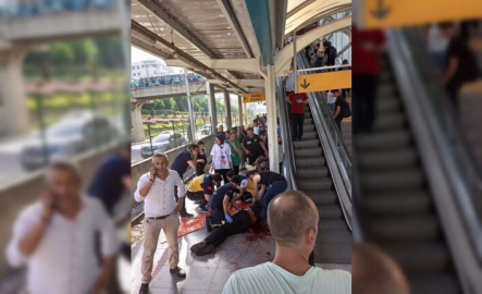 Bursa’da metroda yüzlerce kişinin gözü önünde dehşet