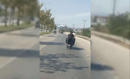 Bursa’da patenli gencin tehlikeli yolculuğu