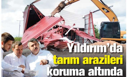 Yıldırım’da tarım arazileri koruma altında
