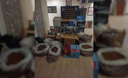 Bursa'da kaçak tütün operasyonu: 1 gözaltı