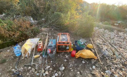 Bursa'da kaçak define kazısında 9 kişi suçüstü yakalandı