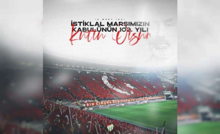 Bursaspor’dan İstiklal Marşı mesajı
