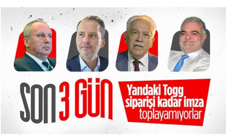 Hangi cumhurbaşkanı adayı kaç imza aldı! Son 3 gün