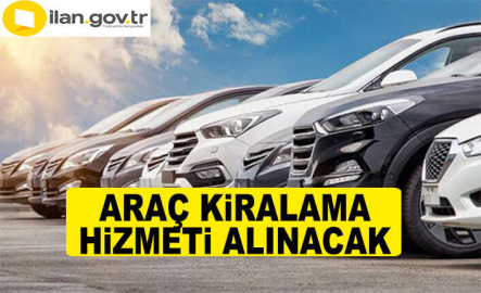 ARAÇ KİRALAMA HİZMETİ ALINACAKTIR