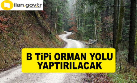 B TİPİ ORMAN YOLLARININ YAPIM İŞİ