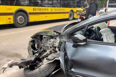 Ters şerit kazası: 1 yaralı