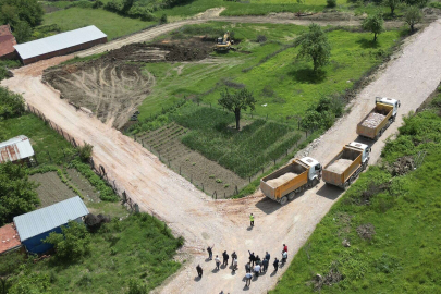 İnegöl’de altı yeni sokakta ham yol çalışması