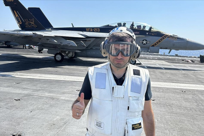 Selçuk Bayraktar ABD uçak gemisine konuk oldu