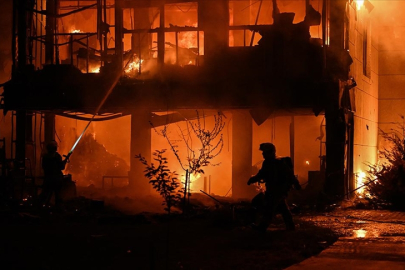 Ankara'da bir markette yangın çıktı