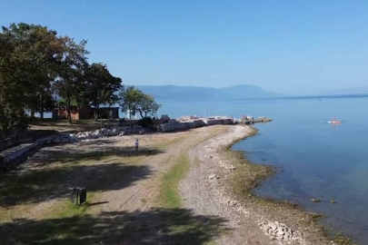 İznik Gölü’nde tehlikeli görüntü