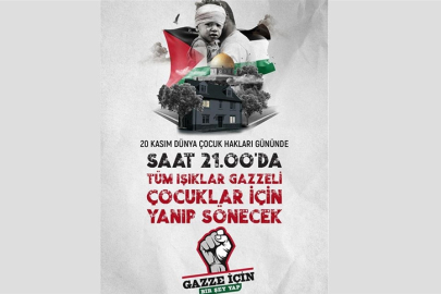 Filistin'deki çocuklar için saat 21.00'de ışıklar yanıp sönecek