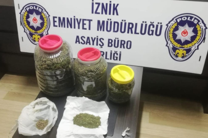 İznik polisinden uyuşturucu ve silah operasyonu