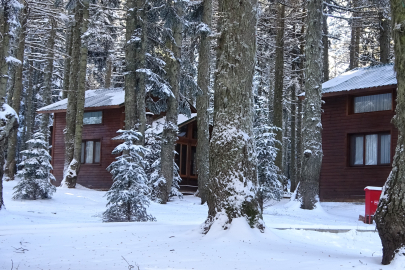 Uludağ'a kar yağdı, Orman Evleri'ne ilgi arttı