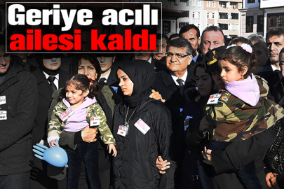 Şehit Çağatay Erenoğlu'nun acılı eşi cenazede güçlükle ayakta durdu