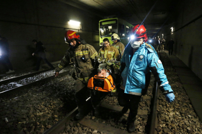 Metroda uluslararası tatbikat nefes kesti