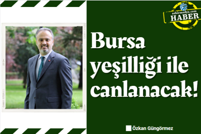 Bursa yeşilliği ile canlanacak!