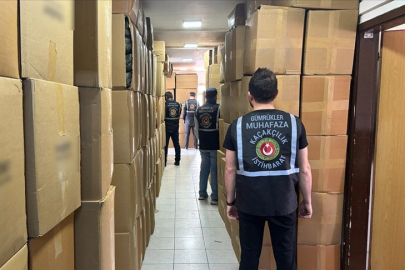 Gümrük Muhafaza ekiplerince 252 milyon lira değerinde kaçak eşya ele geçirildi