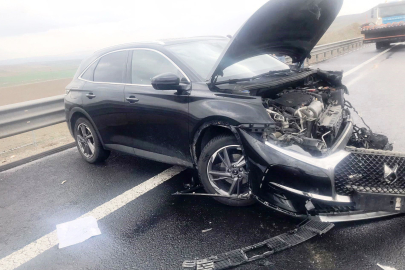 Kayganlaşan yol kazaları beraberinde getirdi: 1 yaralı   