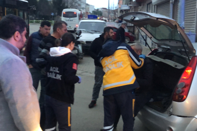 Çöp konteynerine çarpan alkollü sürücü yaralandı   