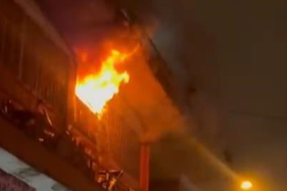 İş yerinde korkutan yangın   