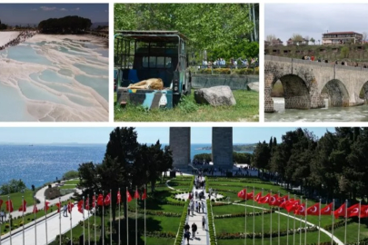 Ramazan Bayramı tatilinde tarihi ve turistlik yerler ziyaretçiler tarafından yoğun ilgi gördü