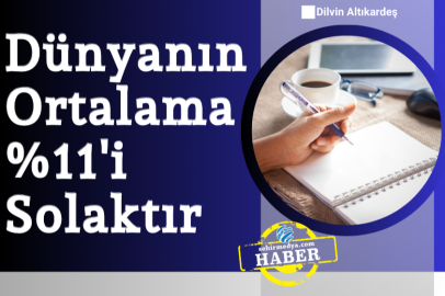 Dünyanın Ortalama yüzde 11'i Solaktır