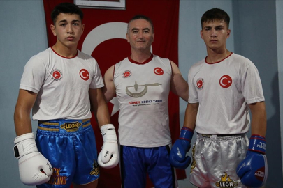 Hataylı kick boksçu iki arkadaş milli forma için ter döküyor