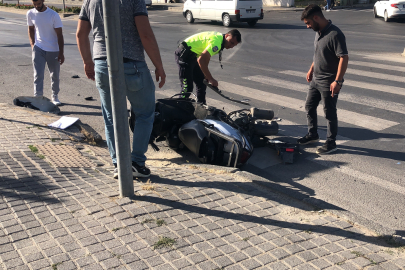 Kaza sonrası ikiye bölünen motosikletin sürücüsü ağır yaralandı