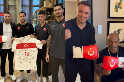 Mike Tyson, A Milli Futbol Takımı'na imzalı boks eldiveni göndererek başarı diledi