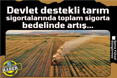 Devlet destekli tarım sigortalarında toplam sigorta bedelinde artış…