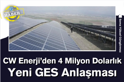 CW Enerji’den 4 Milyon Dolarlık Yeni GES Anlaşması