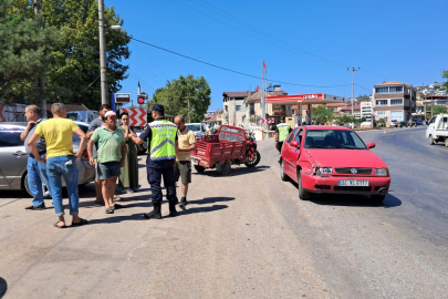Bursa'da tarladan dönen aile kaza yaptı: 1 yaralı