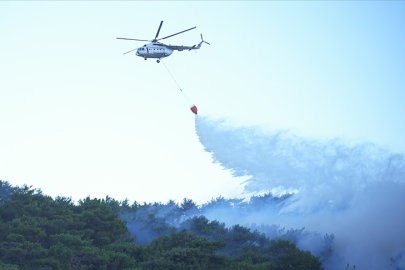 Orman yangınlarına müdahale için hava araçları iki günde 2 bin 134 sorti yaptı