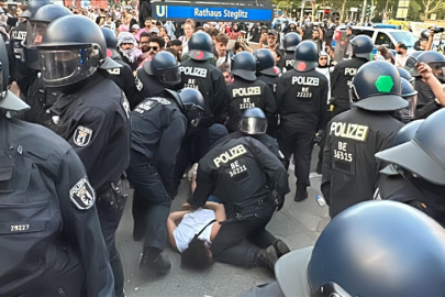 Berlin'de Filistin’e destek yürüyüşünün ardından çok sayıda gösterici gözaltına alındı